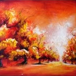 Otoño. Oleo sobre lienzo, 1.5 x 0.6 m