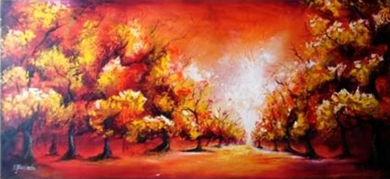 Otoño. Oleo sobre lienzo, 1.5 x 0.6 m