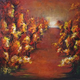 Otoño. Oleo sobre lienzo, 1.0 x 1.0 m