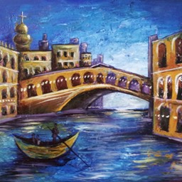 Venecia. Oleo sobre lienzo, 1.0 x 0.7 m